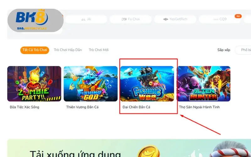 Đại Chiến Bắn Cá BK8